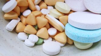 pills in hands