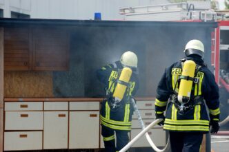 fire in kitchen
