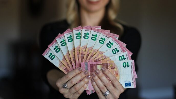 money in hand
