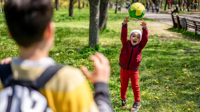 children playing