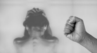 scared woman