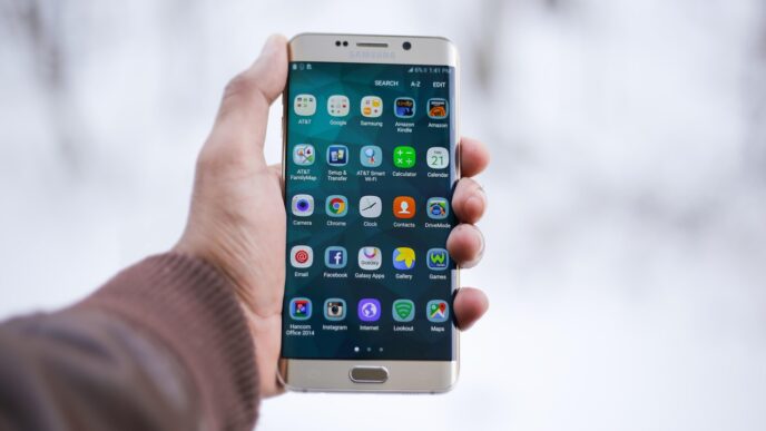 aocial app on phone