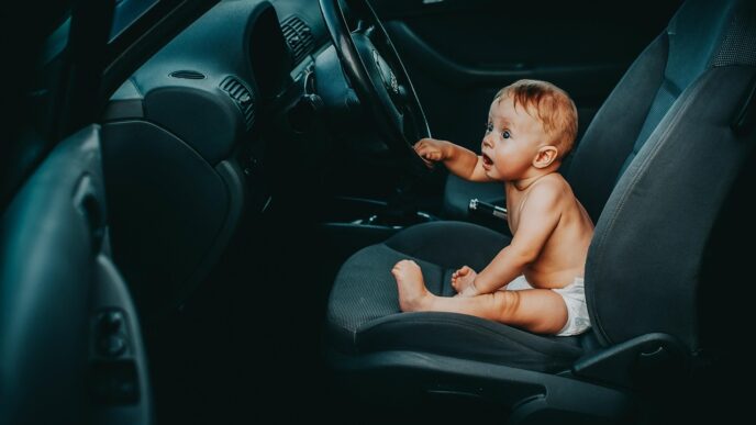 baby in car