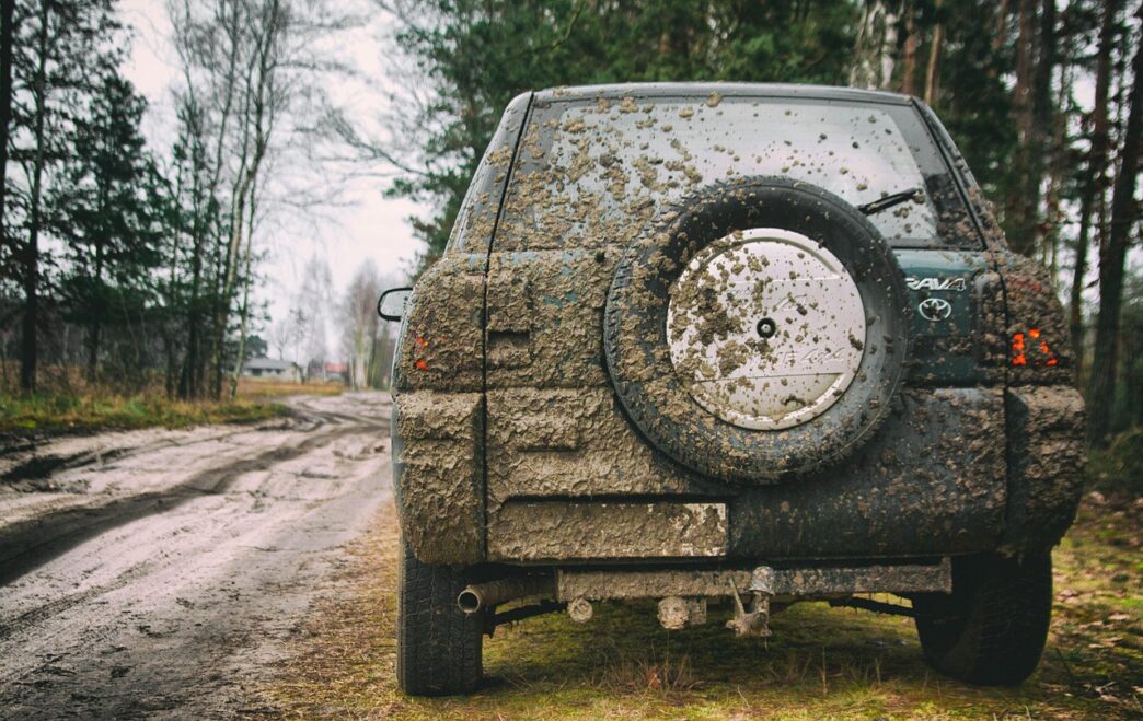 mud on the road